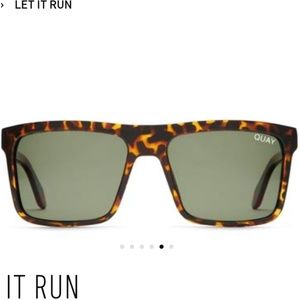 Quay Let It Run sunglasses In Tort/grn